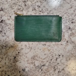 Louis Vuitton Green Epi Leather Pochette Cles Key Pouch